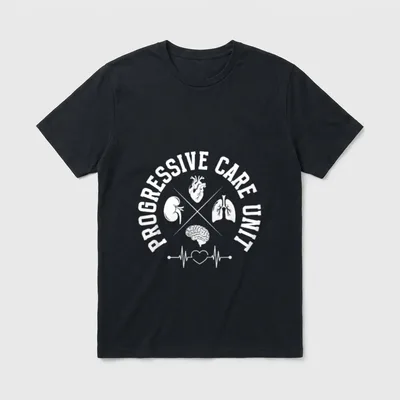 Progressive Care Unit PCU Nurse Appreciation T-Shirt – Classic T-Shirt in Black