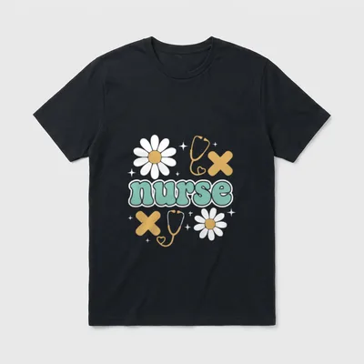 Nurse Funny Nurses Mom Nursing RN T-Shirt – Classic T-Shirt in Black