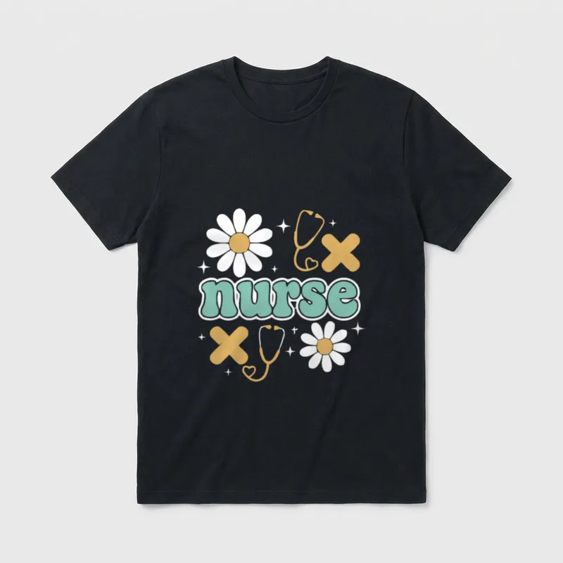 Nurse Funny Nurses Mom Nursing RN T-Shirt – Classic T-Shirt in Black