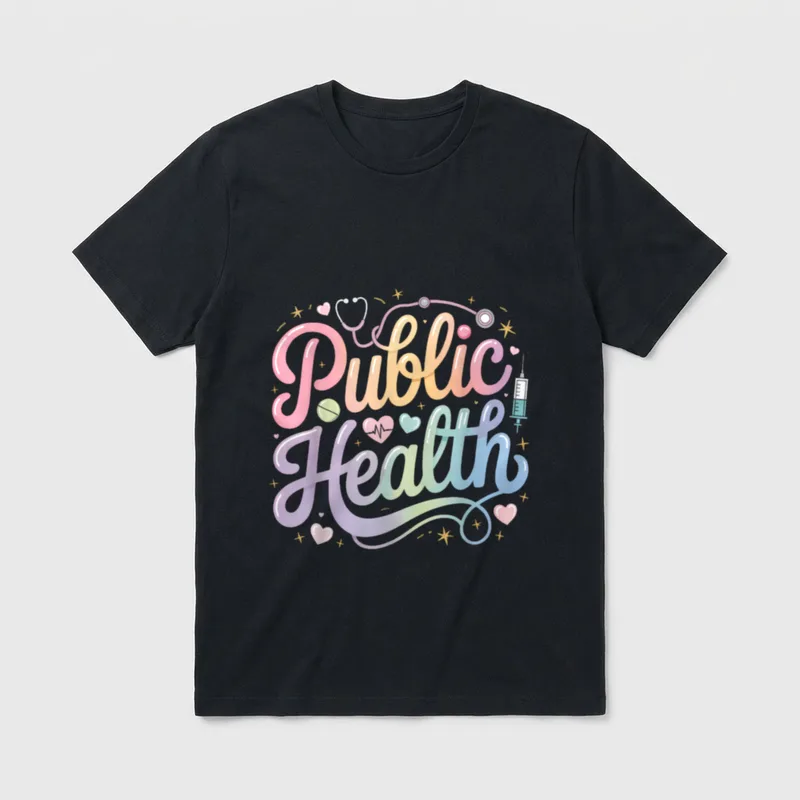 Public Health Nurse Healthcare Worker Epidemiologist T-Shirt – Classic T-Shirt in Black