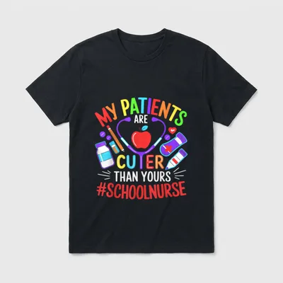 School Nurse Appreciation Nursing Elementary T-Shirt – Classic T-Shirt in Black