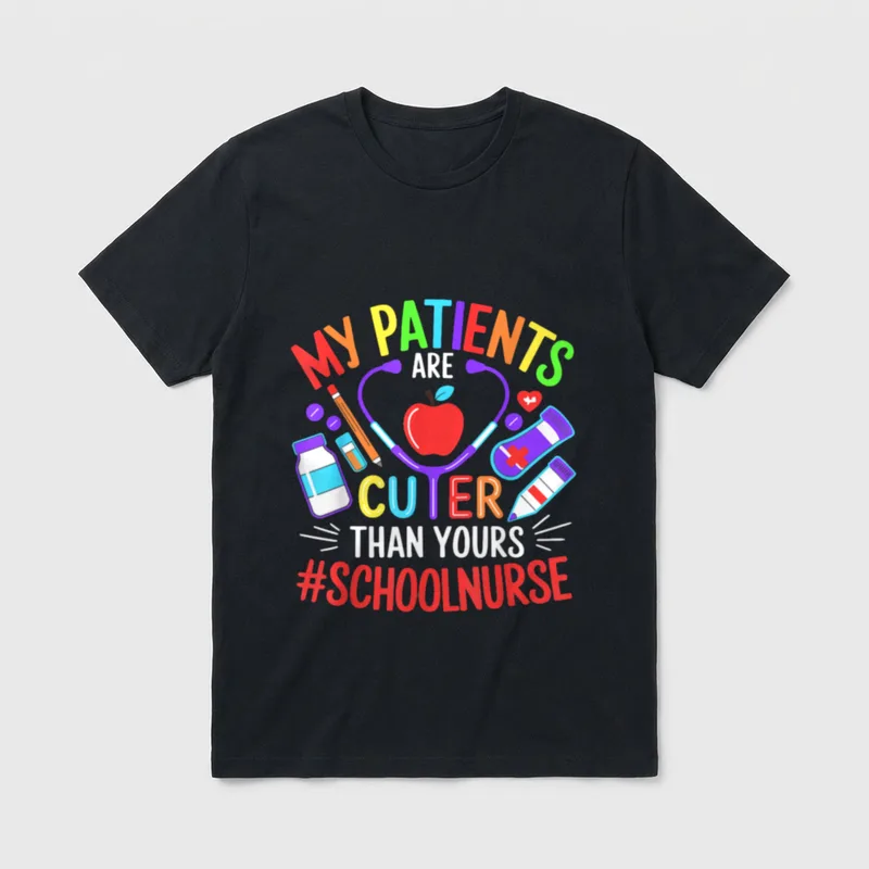 School Nurse Appreciation Nursing Elementary T-Shirt – Classic T-Shirt in Black