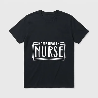 Retro Home Health Nurse Vintage Nursing T-Shirt – Classic T-Shirt in Black