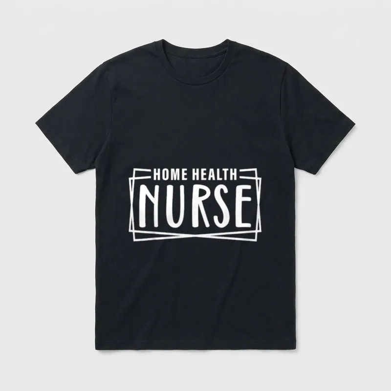 Retro Home Health Nurse Vintage Nursing T-Shirt – Classic T-Shirt in Black
