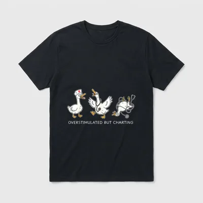 Nurse Duck Cute Nursing RN LPN T-Shirt – Classic T-Shirt in Black