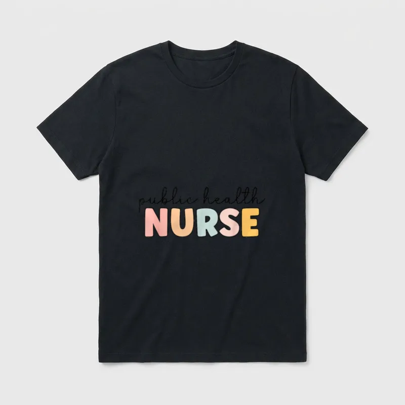 Public Health Nurse Nursing Life T-Shirt – Classic T-Shirt in Black