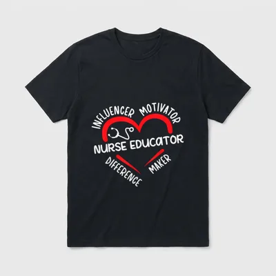 Nurse Educator Difference Maker Nursing T-Shirt – Classic T-Shirt in Black