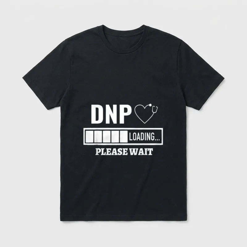 DNP Doctor of Nursing Practice Stethoscope T-Shirt – Classic T-Shirt in Black
