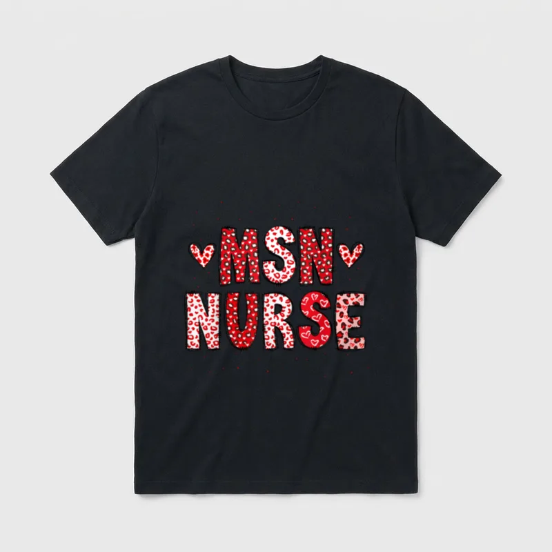 MSN Nurse Funny Student Master T-Shirt – Classic T-Shirt in Black