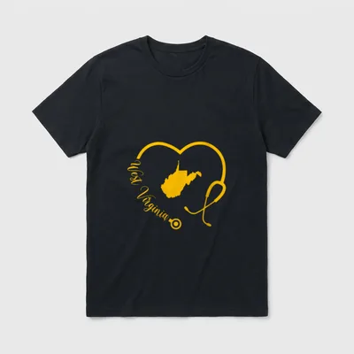West Virginia Nurse WV Medical LPN T-Shirt – Classic T-Shirt in Black