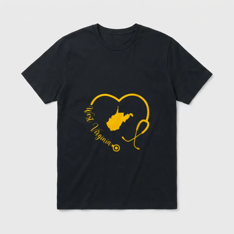 West Virginia Nurse WV Medical LPN T-Shirt – Classic T-Shirt in Black
