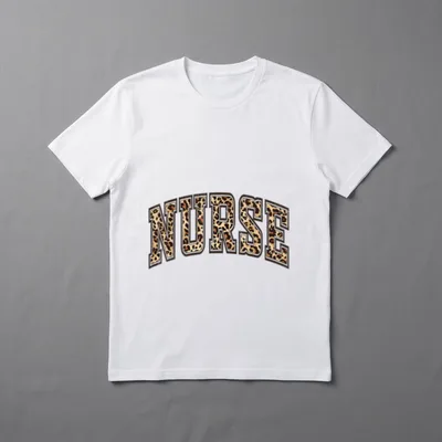 Leopard Nurse RN LPN ER Nursing T-Shirt – Classic T-Shirt in Black