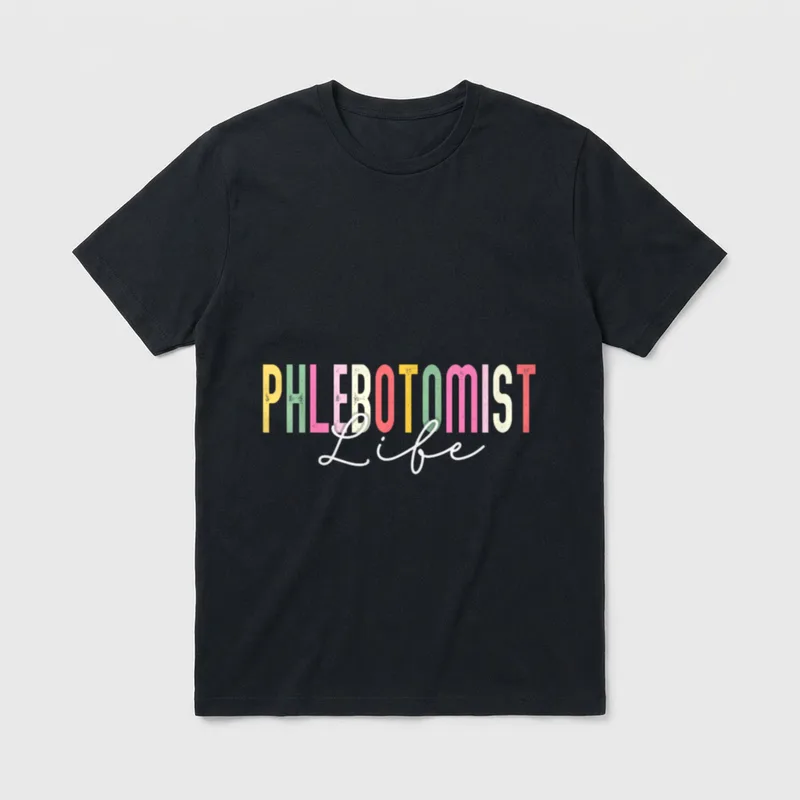 Phlebotomist Life Phlebotomy Technician Phleb Nurse T-Shirt – Classic T-Shirt in Black
