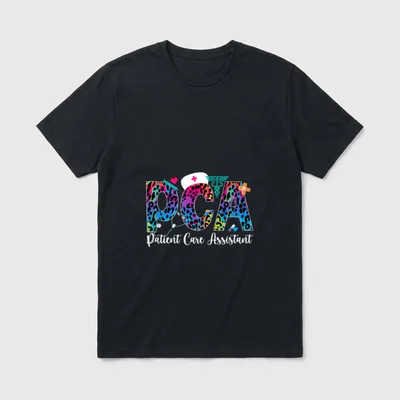 Cute Patient Care Assistant PCA Nurse T-Shirt – Classic T-Shirt in Black