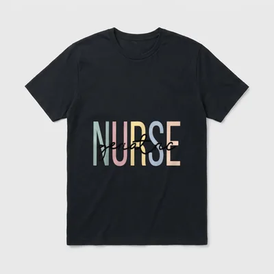 Geriatric Nursing Boho Nurse T-Shirt – Classic T-Shirt in Black