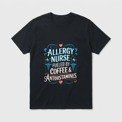 Allergy Nursing Immunology Nurse Allergist T-Shirt – Classic T-Shirt in Black