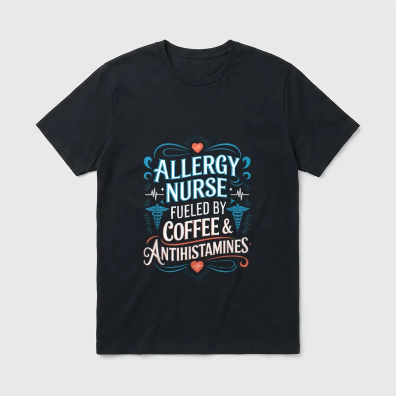 Allergy Nursing Immunology Nurse Allergist T-Shirt – Classic T-Shirt in Black