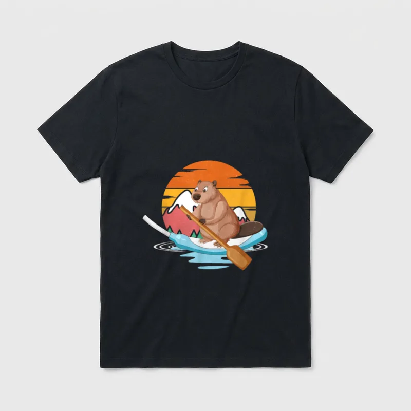 Cooter Canoe Beaver Funny Nurse Life T-Shirt – Classic T-Shirt in Black