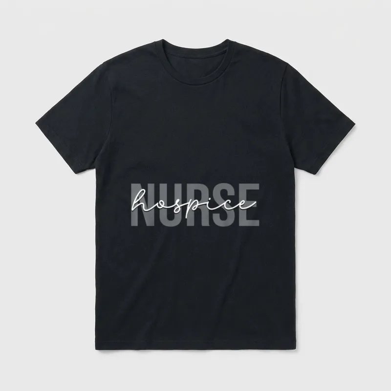 Hospice Nurse Nursing Terminal Care T-Shirt – Classic T-Shirt in Black