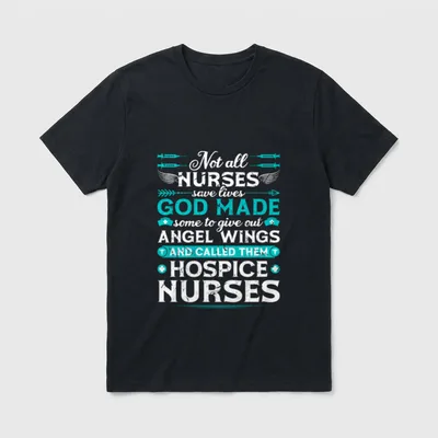 Hospice Nurse RN Medical Professional Nursing T-Shirt – Classic T-Shirt in Black