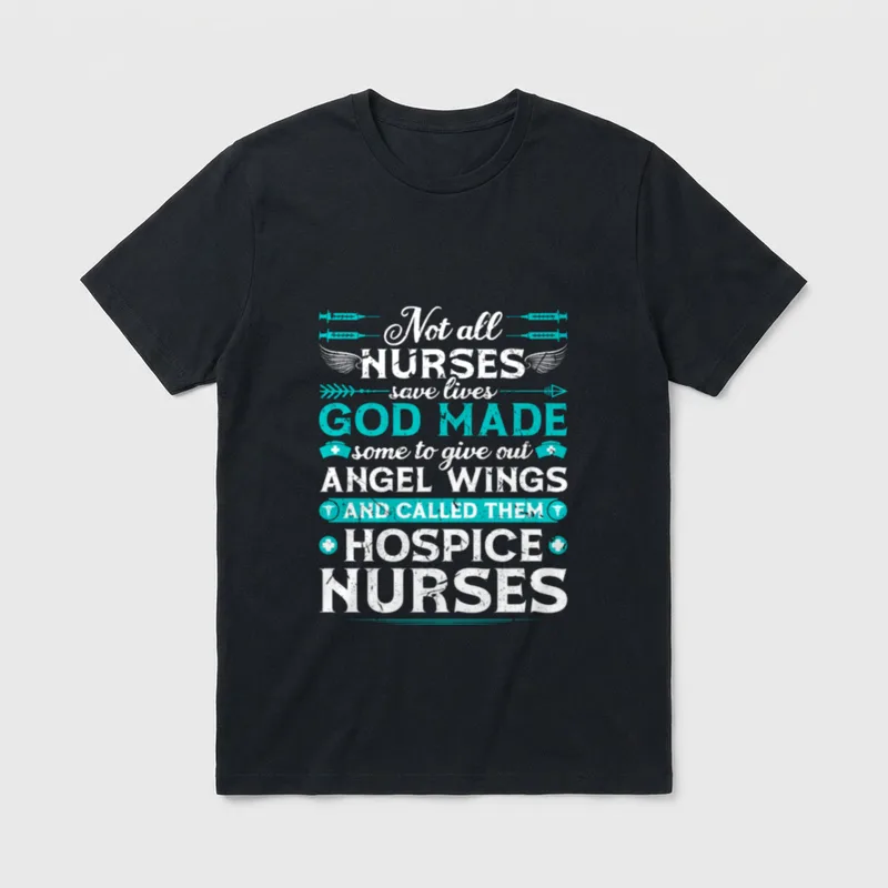 Hospice Nurse RN Medical Professional Nursing T-Shirt – Classic T-Shirt in Black