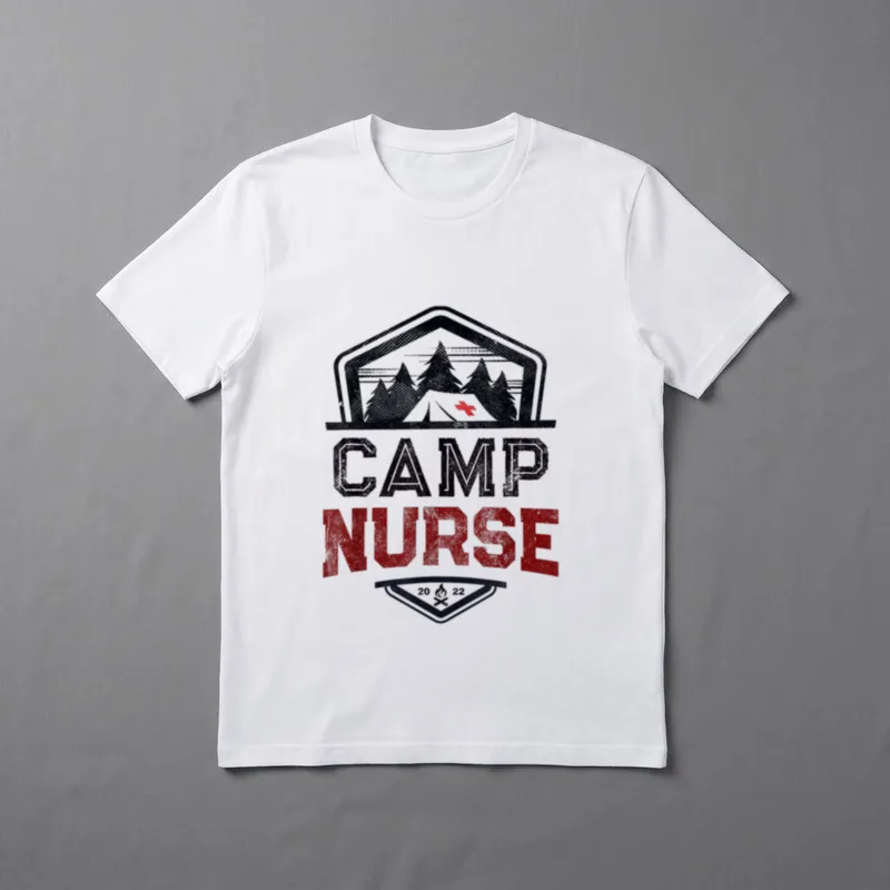 CAMP NURSE Nursing School Camping Medical T-Shirt – Classic T-Shirt in Black
