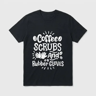 Nurse Nursing RN Coffee T-Shirt – Classic T-Shirt in Black