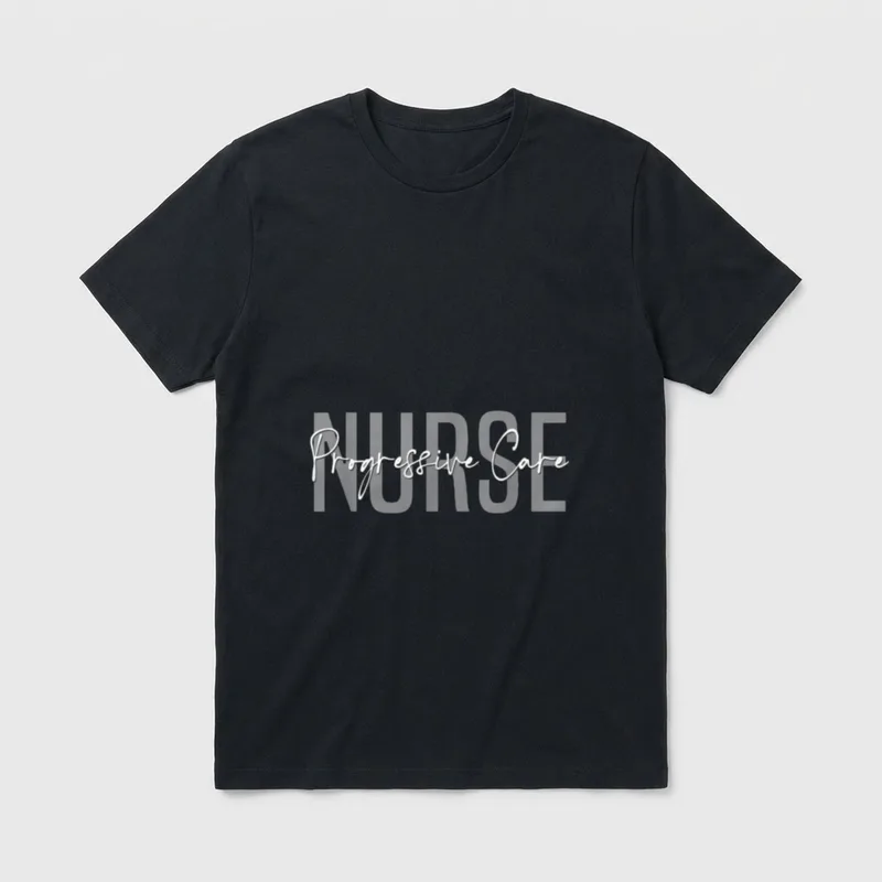 Vintage Progressive Care Nurse Unit Nursing T-Shirt – Classic T-Shirt in Black