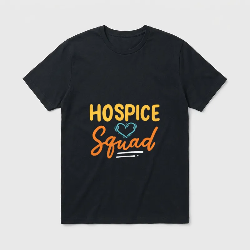 Hospice Squad Nurse RN CNA Nursing T-Shirt – Classic T-Shirt in Black