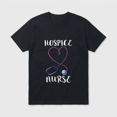 Hospice Nurse Doctor RN Medical Registered T-Shirt – Classic T-Shirt in Black