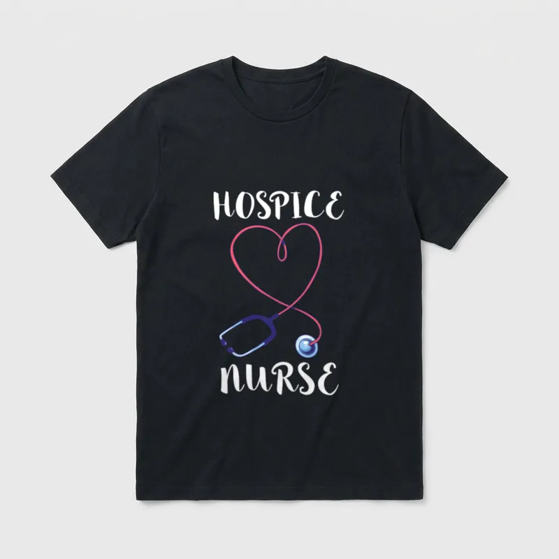 Hospice Nurse Doctor RN Medical Registered T-Shirt – Classic T-Shirt in Black