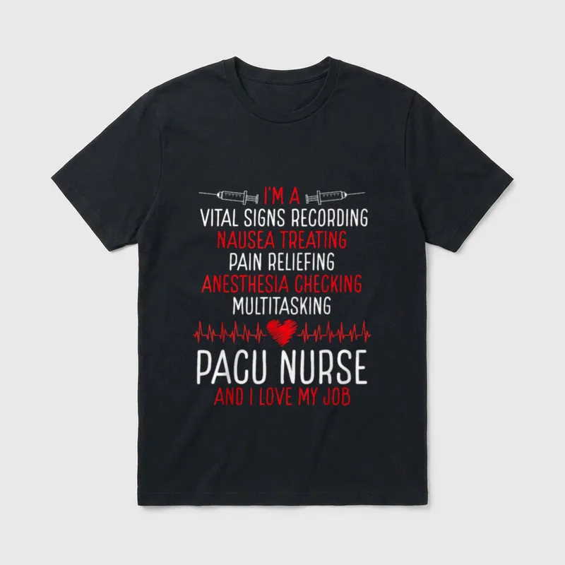 Post Anesthesia Care Unit Nurse Essentials T-Shirt – Classic T-Shirt in Black