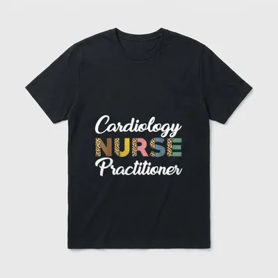 Cardiology Nurse Practitioner Leopard Nursing T-Shirt – Classic T-Shirt in Black