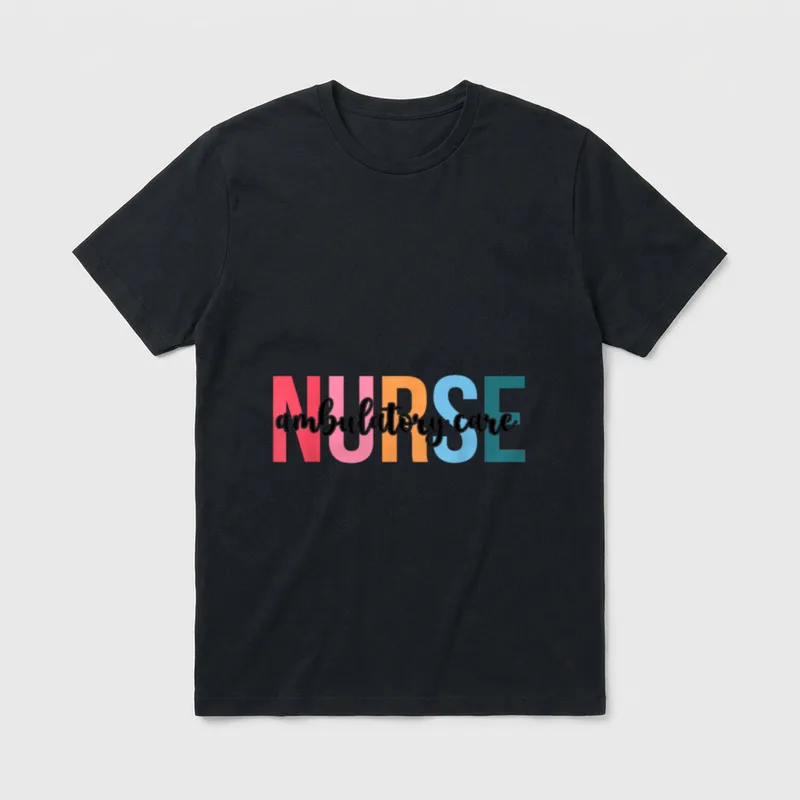 Leopard Ambulatory Care Nurse Nursing T-Shirt – Classic T-Shirt in Black
