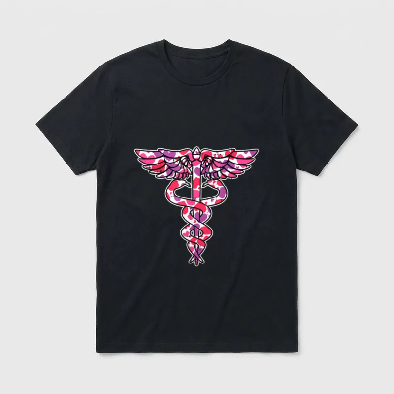 Nurse Valentines Day RN Registered Nursing T-Shirt – Classic T-Shirt in Black