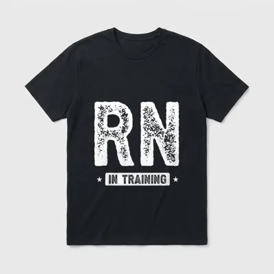 RN in Training Nurse Nursing Lightweight T-Shirt – Classic T-Shirt in Black