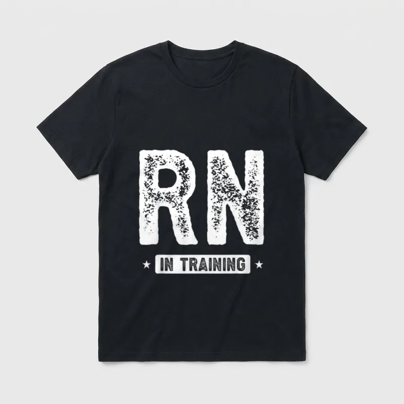 RN in Training Nurse Nursing Lightweight T-Shirt – Classic T-Shirt in Black