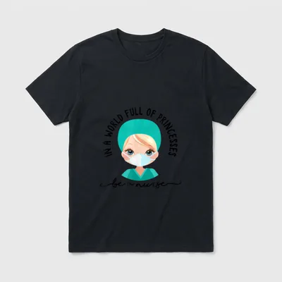 World Full of Princesses Be Gorgeous T-Shirt – Classic T-Shirt in Black