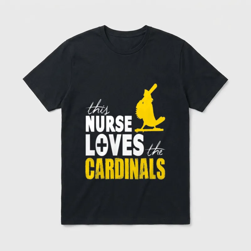 This Nurse Loves the Cardinals T-Shirt – Classic T-Shirt in Black