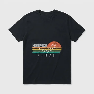 Hospice Nurse Appreciation Nursing School Graduation T-Shirt – Classic T-Shirt in Black