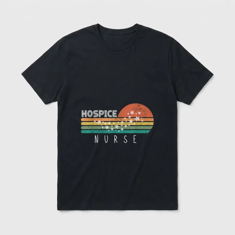 Hospice Nurse Appreciation Nursing School Graduation T-Shirt – Classic T-Shirt in Black