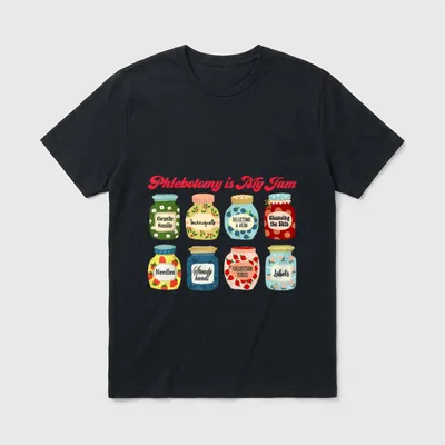 Jam Phlebotomist Technician Nurse Clinical T-Shirt – Classic T-Shirt in Black