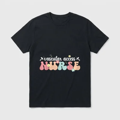 Vascular Access Nurse Groovy Nursing T-Shirt – Classic T-Shirt in Black