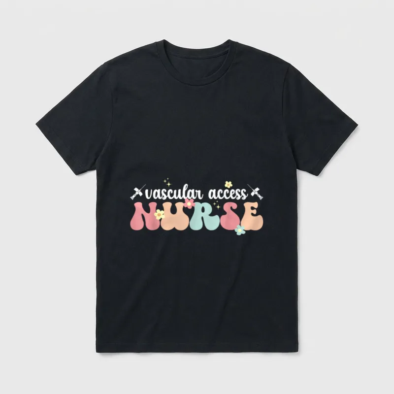 Vascular Access Nurse Groovy Nursing T-Shirt – Classic T-Shirt in Black