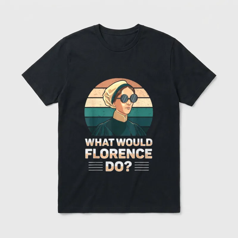 Nurse Florence Nightingale Medical Nursing Reformer T-Shirt – Classic T-Shirt in Black