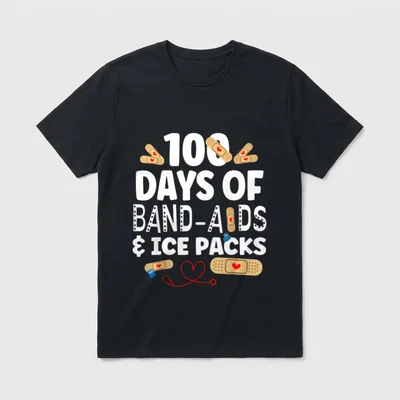 Days Band Aids Ice Packs Nurse T-Shirt – Classic T-Shirt in Black