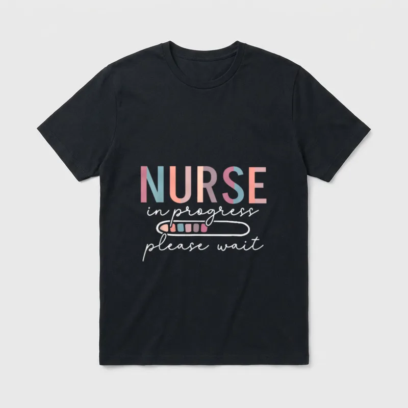 Nursing Student Nurse Appreciation Black Modern T-Shirt – Classic T-Shirt in Black
