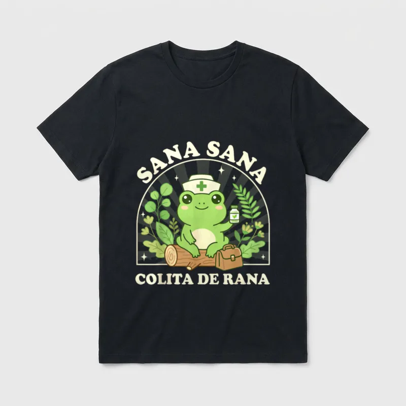 Colita De Rana Cute Mexican Sana T-Shirt – Classic T-Shirt in Black