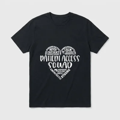 Access Squad Heart Care Assistant Nursing T-Shirt – Classic T-Shirt in Black