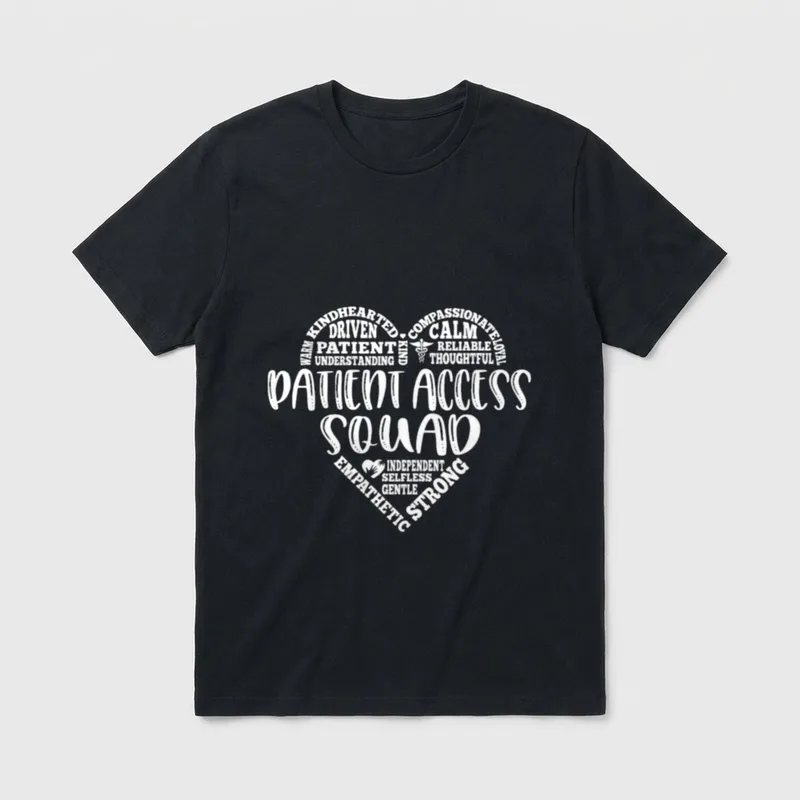 Access Squad Heart Care Assistant Nursing T-Shirt – Classic T-Shirt in Black